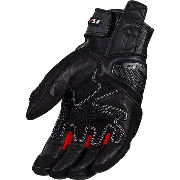 Black/White/Red Palm Detail
